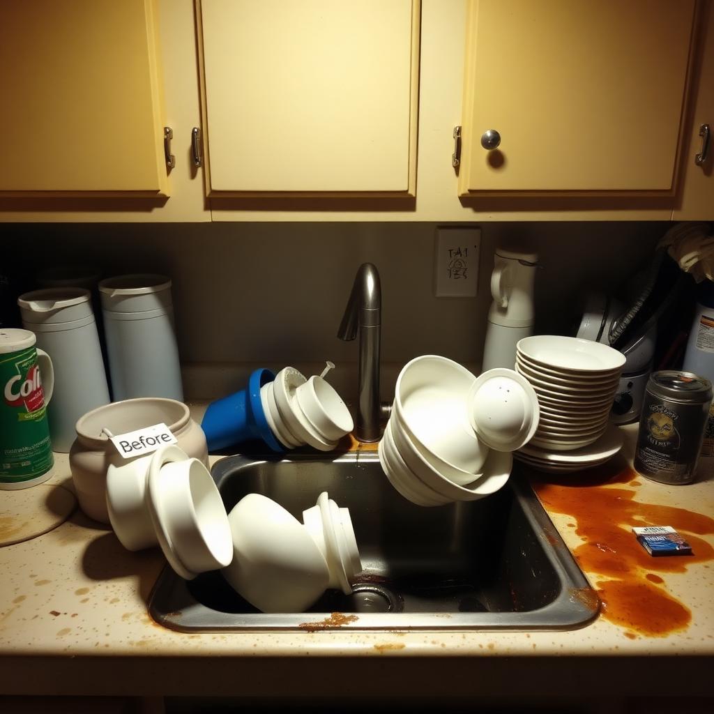 Kitchen Deep Clean — Before